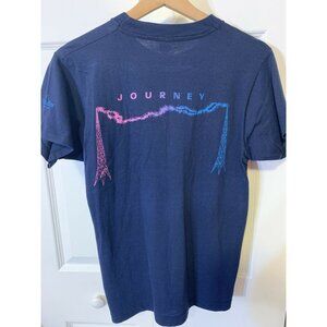 Vintage 1986 Journey Raised on Radio Screen Stars T Shirt Sz M Blue